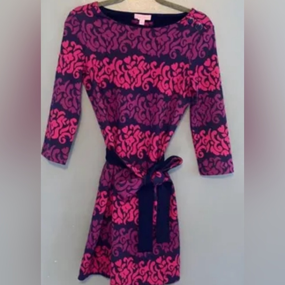 lilly pulitzer pink and purple dress